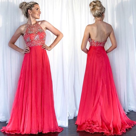 PromGirl Dresses & Skirts - Coral Homecoming Pageant Prom Dress